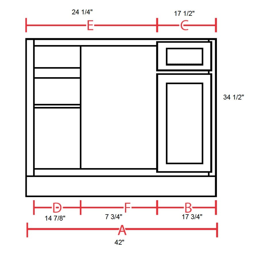 MX Shaker - Blind Base Cabinet
