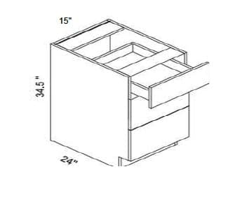 Trends - 3 Drawer Base Cabinet