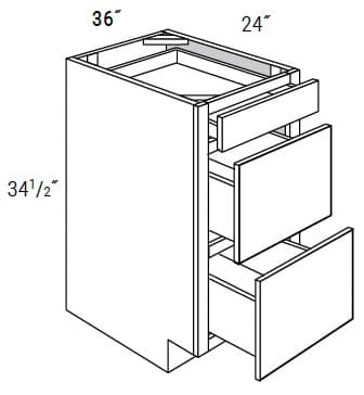 Dover - 3 Drawer Base Cabinet