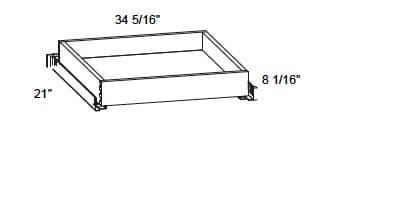 Trends - 8" Tall Metal Rollout Trays