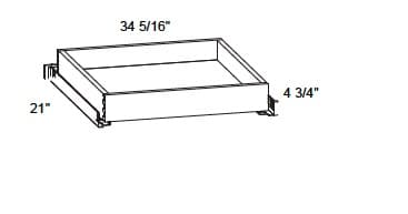 Trends - 4" Tall Metal Rollout Trays