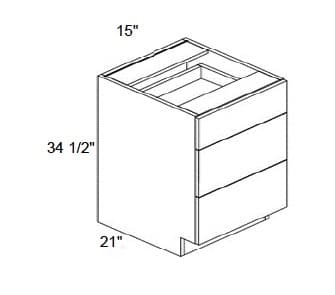 Alvic - Vanity 3 Drawer Base