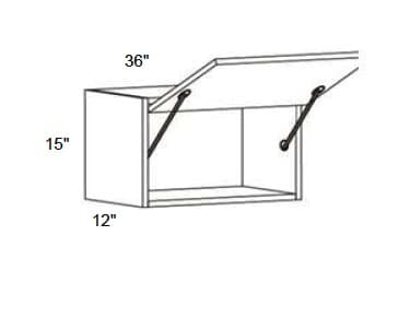 Trends - Wall Single Door Lift Up Cabinet 15" Tall
