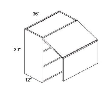 Trends - Wall Double Door Lift Up Cabinet 30" Tall