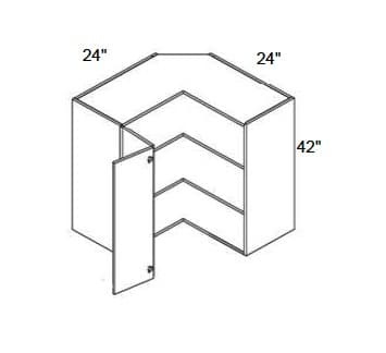 Trends - Wall Pie Cut Corner Cabinet