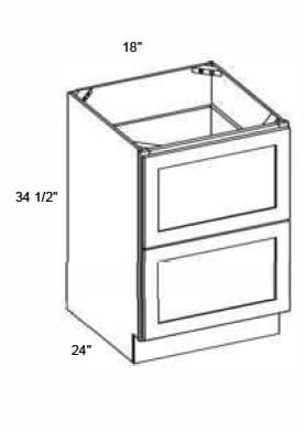 Petit - 2 Drawer Base Cabinet
