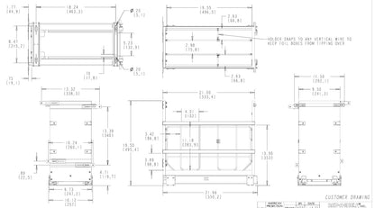 Base Cabinet Pullout W/Tray Divider /Foil Wrap Holder