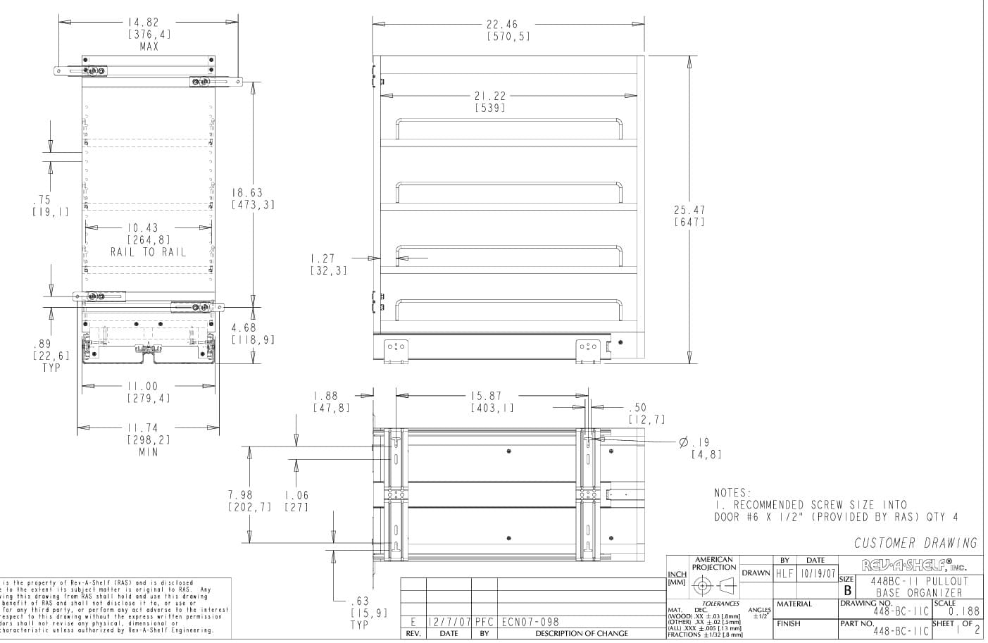 Base Cabinet Spice Pullout