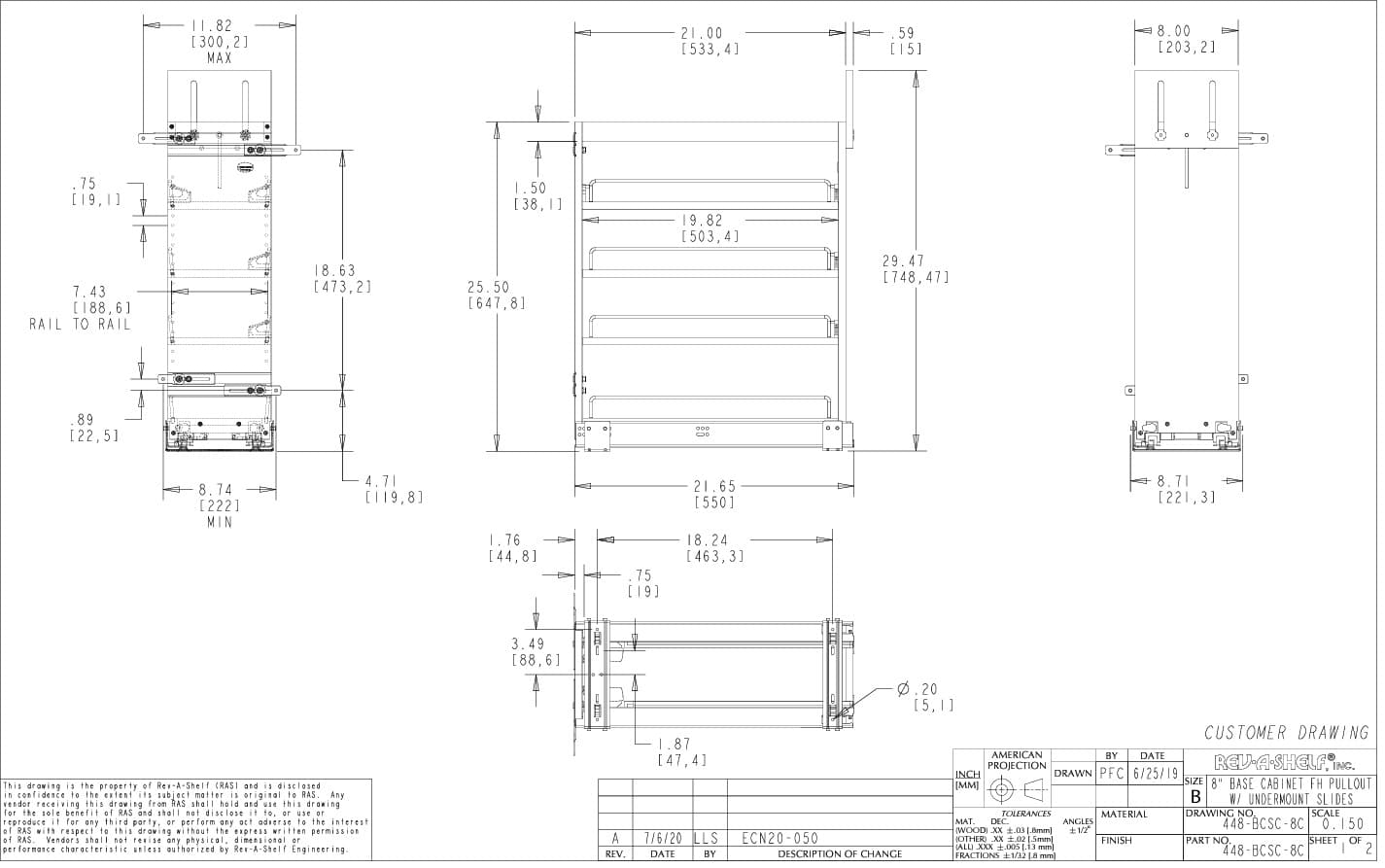 Base Cabinet Spice Pullout