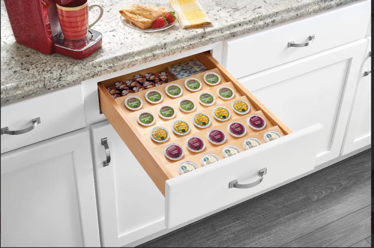 Wood K-Cup Drawer Insert (trimmable 3")