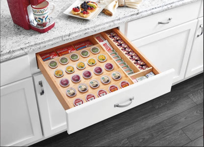 Wood K-Cup Drawer Insert (trimmable 3")