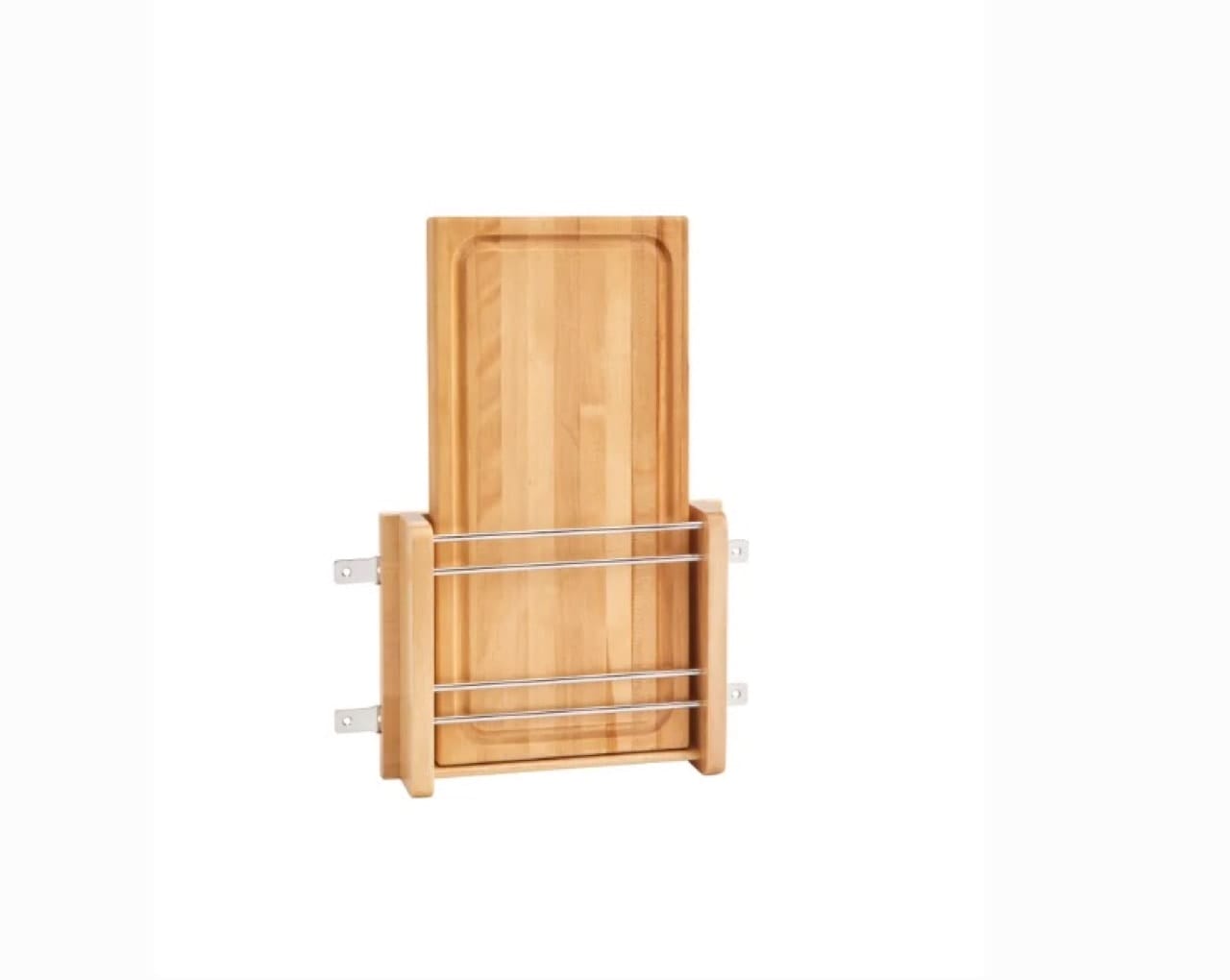 Door Mounted Wood Cutting Board
