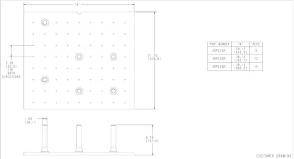 Drawer Peg System W/9 Pegs