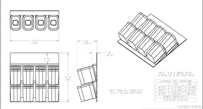 Wood OXO Drawer Insert Organizer