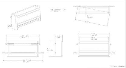 Door Mounted Foil Rack