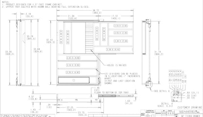 Tiered Combination Drawer