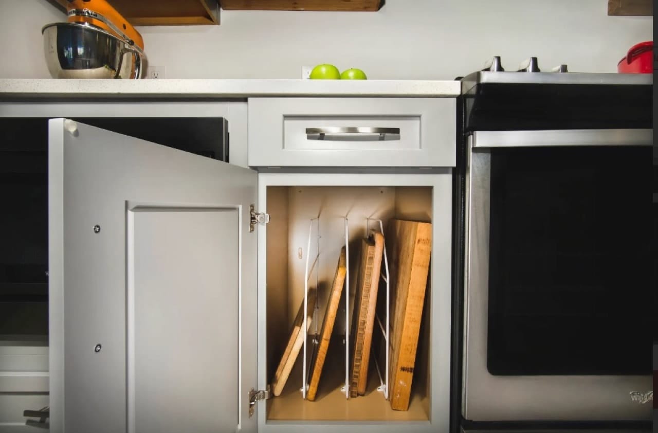 Chrome Tray Divider W/Clips