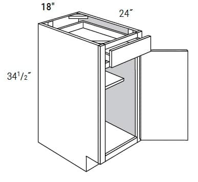 California - Base 1 Door W/1 Drawer