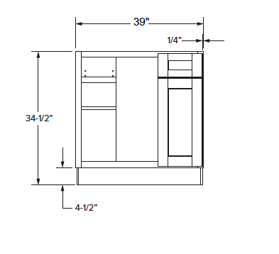 California - Blind Base Cabinet