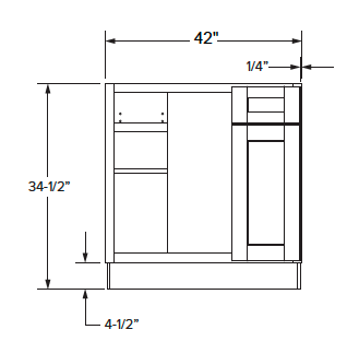 California - Blind Base Cabinet