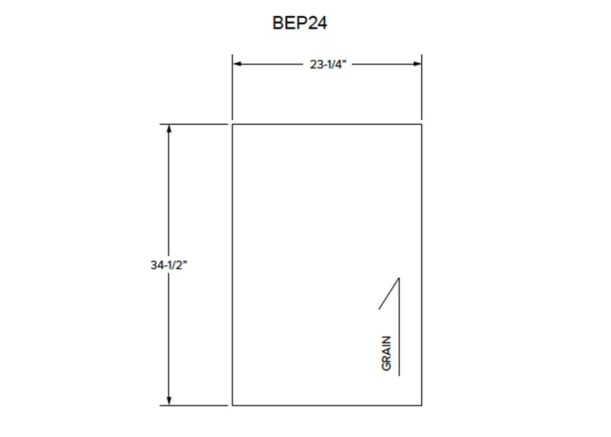 California - Cabinet End Skin