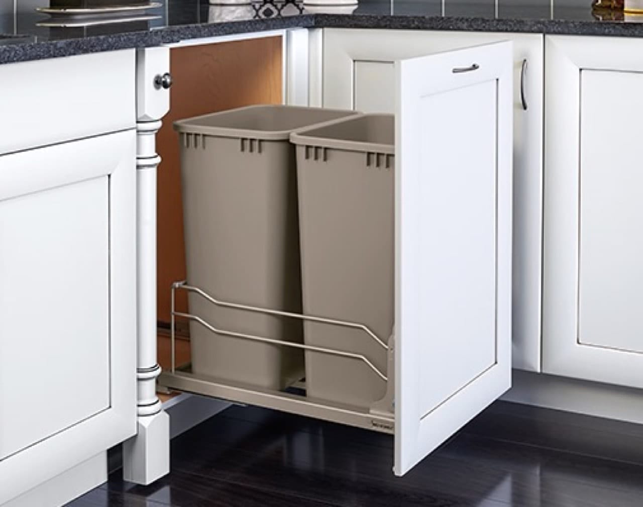 Alvic - Base Cabinets with Trash Pullout 2 - 50 QT Bins