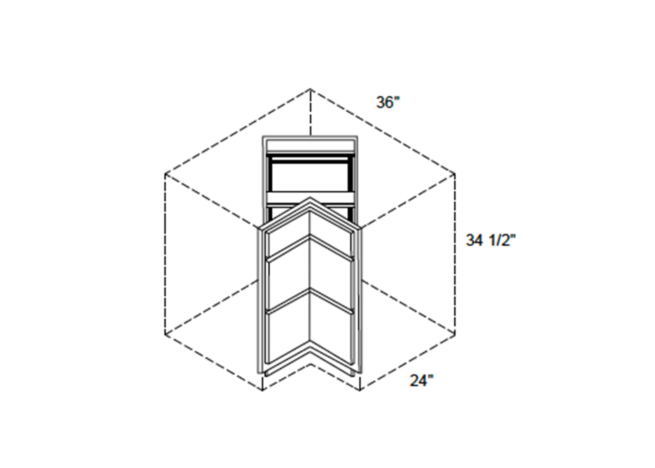 FC Shaker - Corner Drawer Base