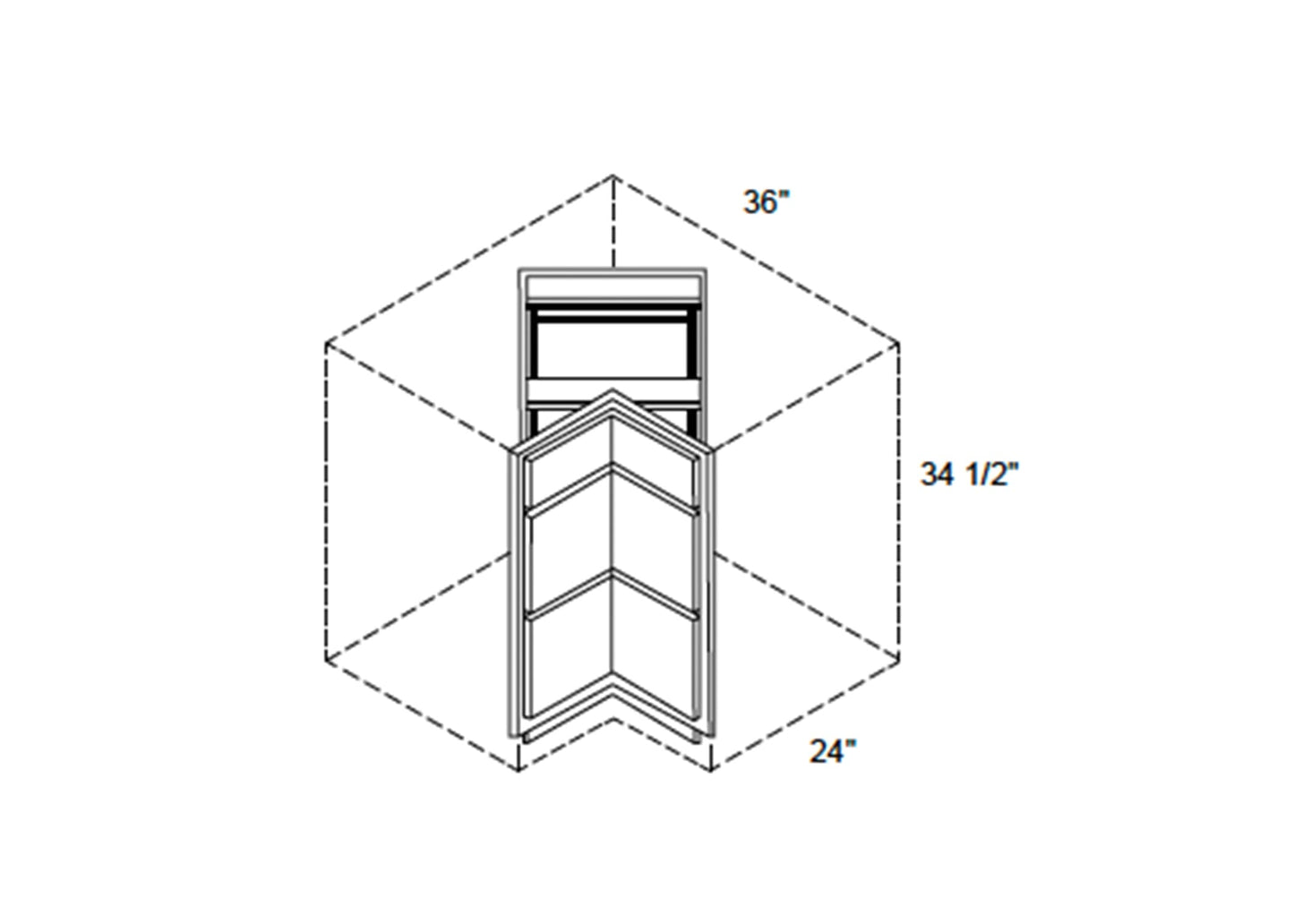 FC Shaker - Corner Drawer Base