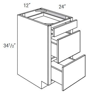 California - 3 Drawer Base Cabinet
