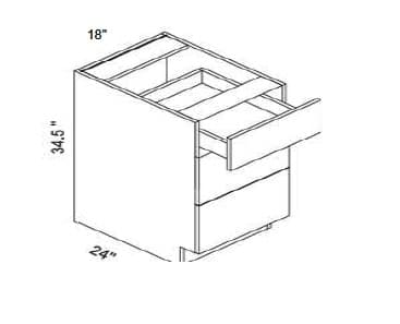 Trends - 3 Drawer Base Cabinet