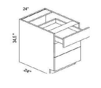 Trends - 3 Drawer Base Cabinet