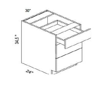 Trends - 3 Drawer Base Cabinet
