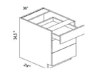 Trends - 3 Drawer Base Cabinet