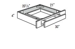 Essex - Office Cabinet 4" High Drawer Unit
