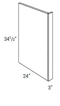 California - Dishwasher End Panel