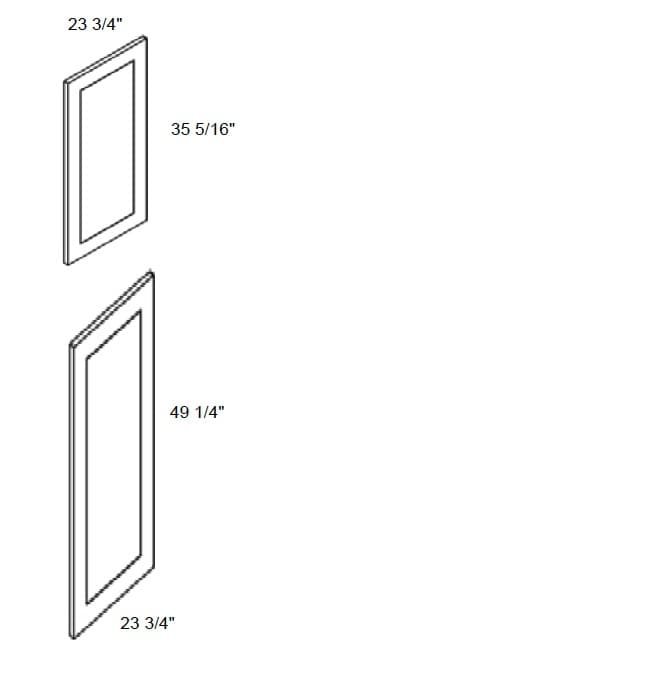 Petit - Tall Decorative End Panel