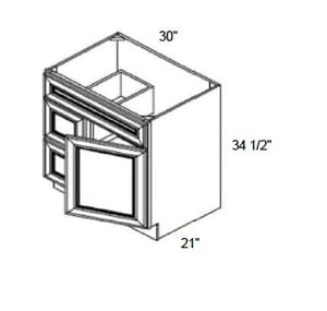 JAR Transitional - Vanity Sink Bases W/2 Drawers on Left and 1 Door