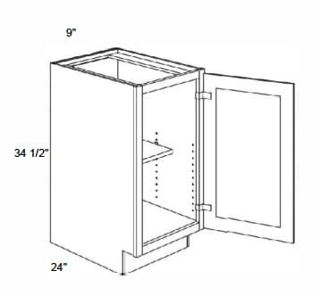 California - Base Full Height W/1 Door