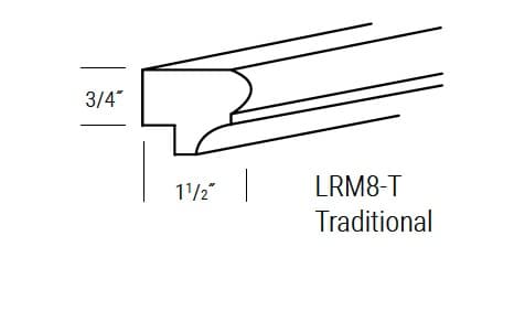 Amesbury Recessed - Light Rail