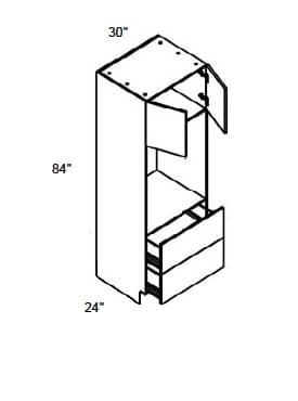 Alvic - Tall Oven W/ Butt Doors & 2 Drawers