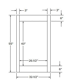 California - Double Oven Overlay Panel