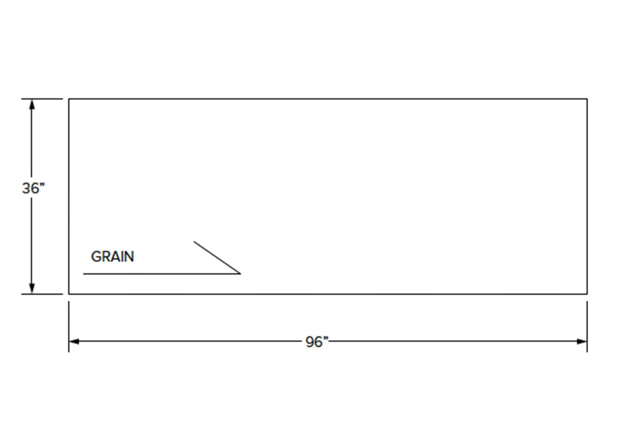 California - 1/4" Plywood Panel