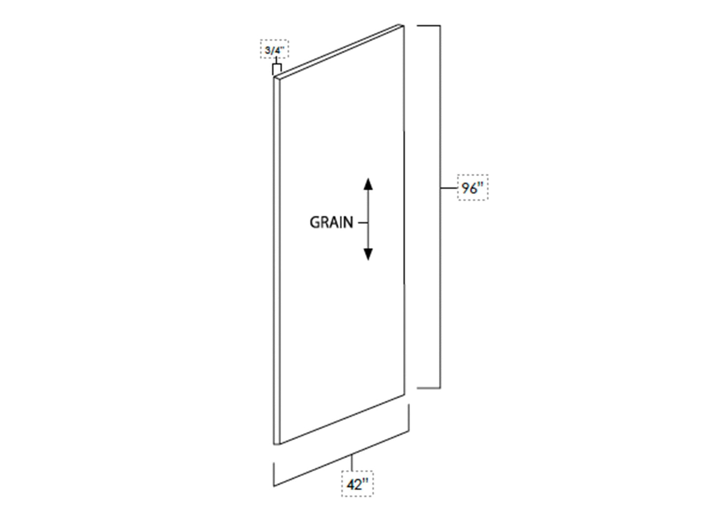 FC Shaker - Refridgerator End Panel