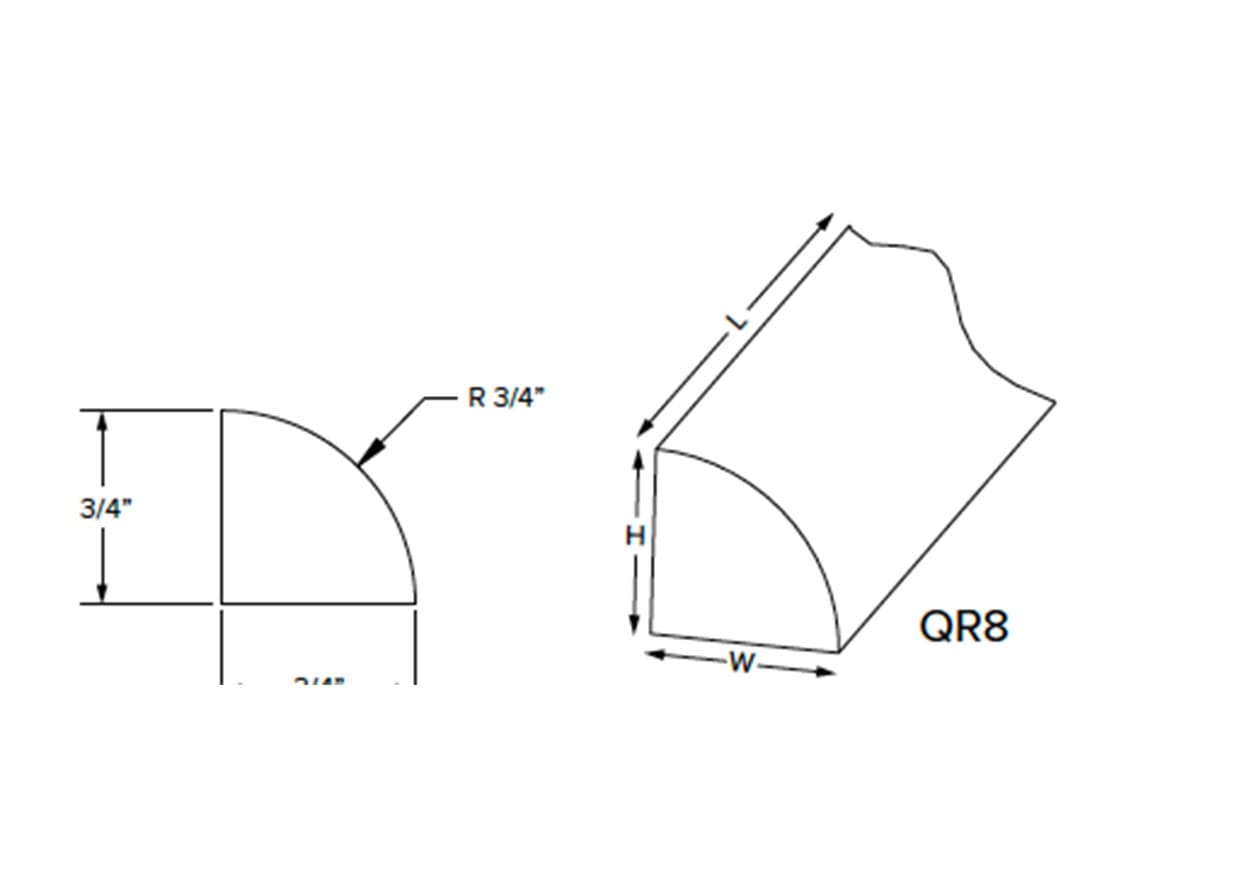 California - Quarter Round Molding