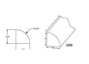 California - Quarter Round Molding