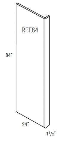 Amesbury Recessed - Refridgerator End Panel