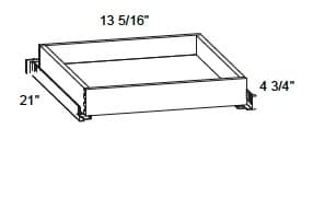 Alvic - 4" Tall Metal Rollout Trays
