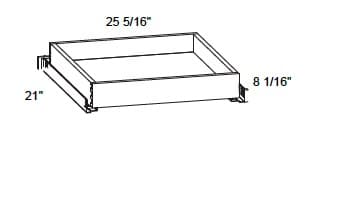 Alvic - 8" Tall Metal Rollout Trays