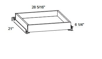 Alvic - 6" Tall Metal Rollout Trays