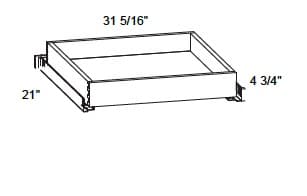 Alvic - 4" Tall Metal Rollout Trays